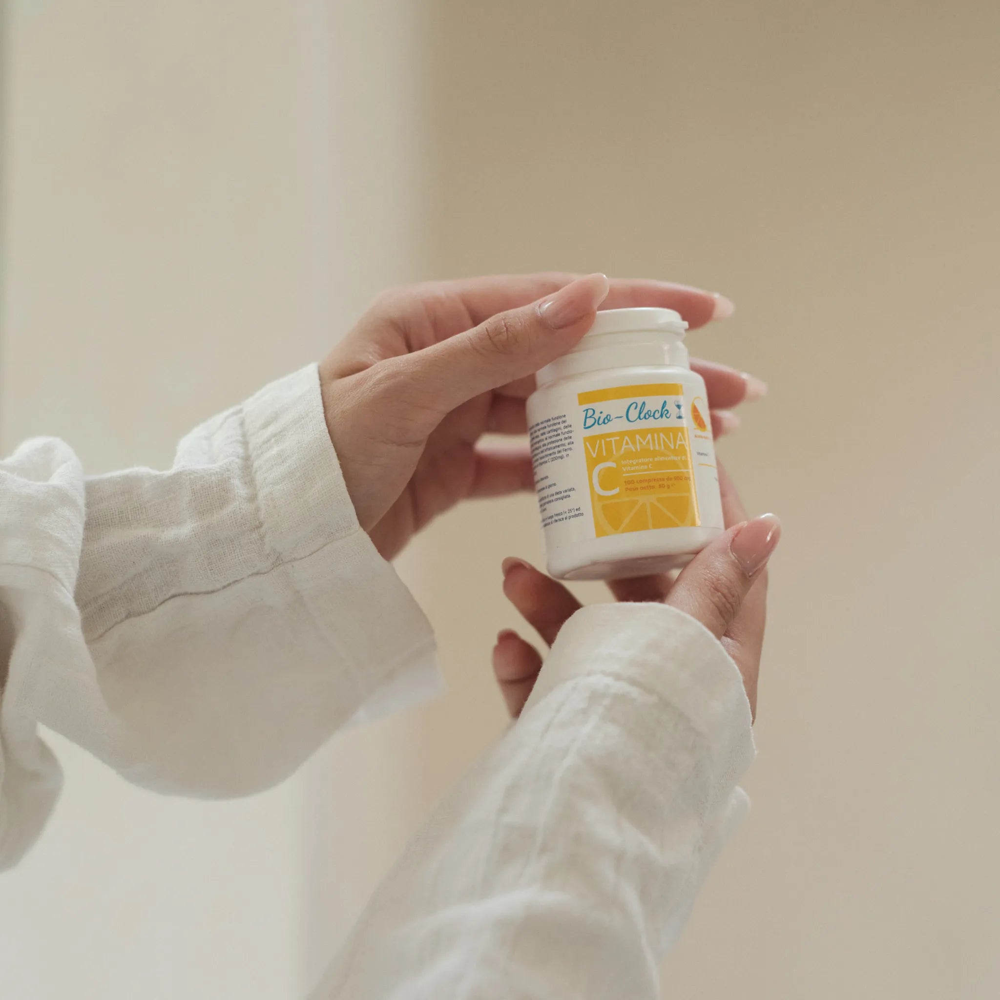 VITAMIN C – 100 Tabletten – 500 mg pro Tablette – Hergestellt in Italien