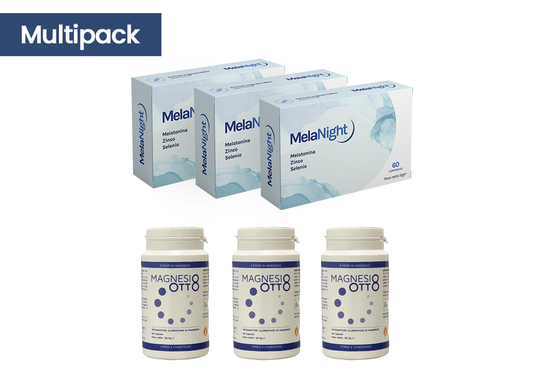 MULTIPACK 3 Packungen MAGNESIUM8 + 3 Packungen MELANIGHT