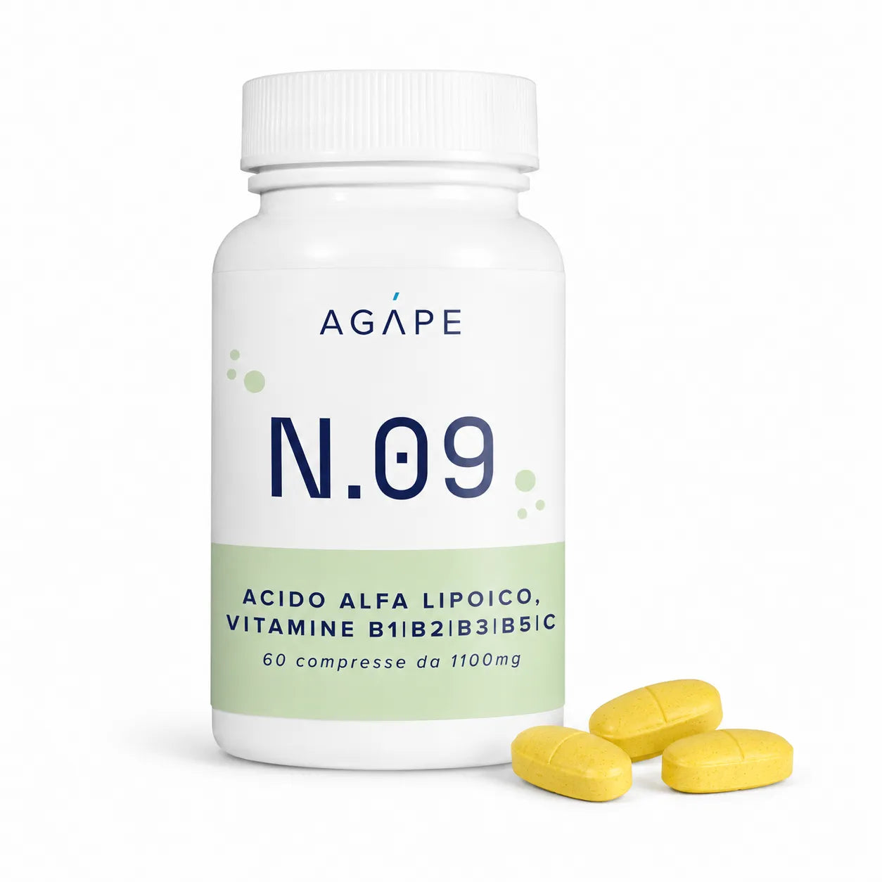 N.09 | ACIDO ALFA LIPOICO, VITAMINE B1|B2|B3|B5|C|