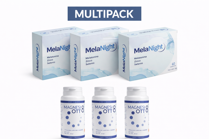 MULTIPACK 3 Packungen MAGNESIUM8 + 3 Packungen MELANIGHT