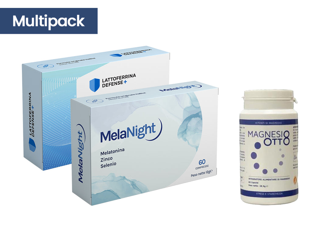 PACK MelaNight | Magnesium 8 | Lactoferrin-Abwehr +